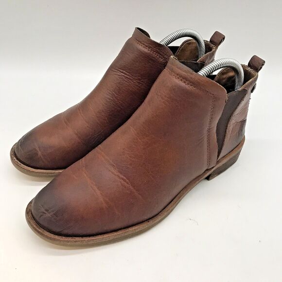 Sofft Bryanne SF0023990 Brown Leather Chelsea Ankle Boot Womens 8M Gusset Bootie - Picture 3 of 11